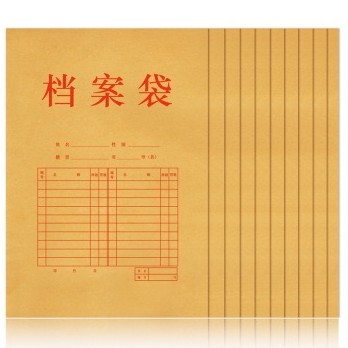 得力(deli)5952 纯木浆牛皮纸档案袋/文件袋/资料袋 （单只）