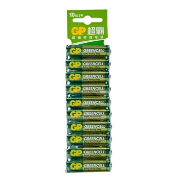 超霸（GP） GP15G-2ISP10 碳性电池 五号超值耐用型10粒/卡