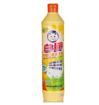 白猫柠檬红茶洗洁精500g